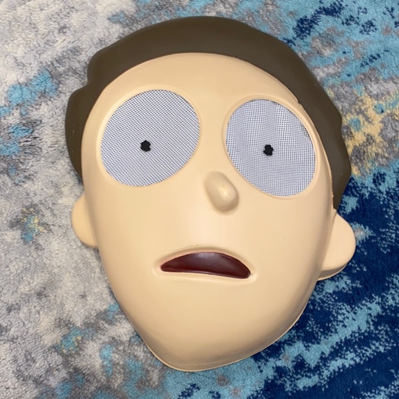 EUC Boys Morty Mask from Rick & Morty Teen Boy Halloween Costume Mask - Picture 1 of 5